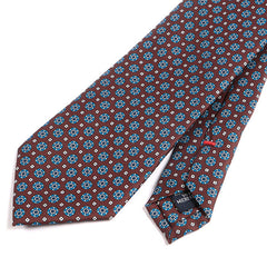 Rocco Brown Mini Medallion Motif Tie - Tie Doctor