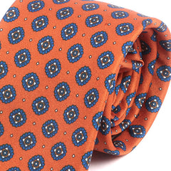 Abramo Orange Medallion Motif IMS Tie - Tie Doctor