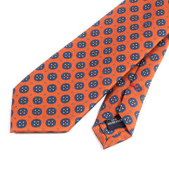 Abramo Orange Medallion Motif IMS Tie - Tie Doctor
