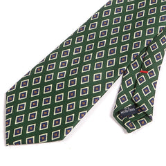 Green Vintage Diamond Mac-Inspired IMS Print Tie - Tie Doctor
