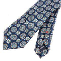 Soft Blue Mac-Inspired IMS Medallion Tie - Tie Doctor