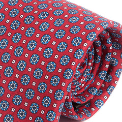 Rocco Red Mini Medallion Motif Tie - Tie Doctor