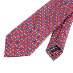 Rocco Red Mini Medallion Motif Tie - Tie Doctor