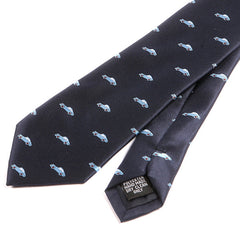 Blue Sports Car Pattern 7cm Ply Tie - Tie Doctor