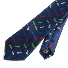Blue Fishbone Tie - Tie Doctor