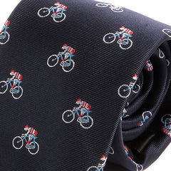 Blue Bicycle Racer Tie - Tie Doctor