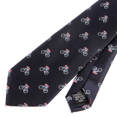 Blue Bicycle Racer Tie - Tie Doctor