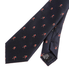 Blue American Footballer Sport Print 7cm Ply Tie - Tie Doctor