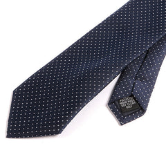 Subtle Navy Blue Mini Dots 7.5cm Ply Tie - Tie Doctor