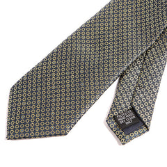 Blue & Gold Mini Dot Motif Tie - Tie Doctor