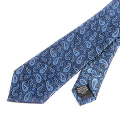 Blue Mini Paisley Print Tie - Tie Doctor