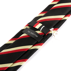 Freddy Black & Red Striped Tie 7.5cm