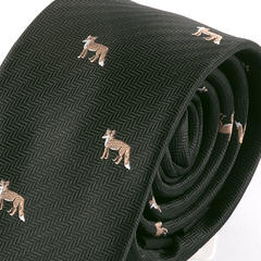 Black & Brown Fox Tie 6.5cm
