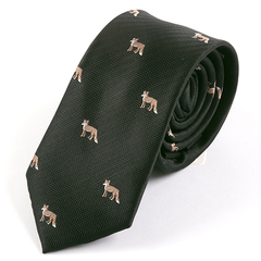 Black & Brown Fox Tie 6.5cm