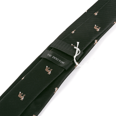 Black & Brown Fox Tie 6.5cm