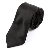 Black Slim Tie 7cm