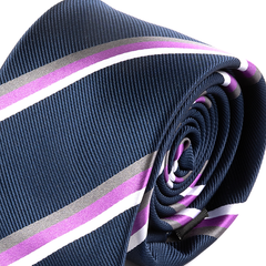 Freddy Blue & Purple Striped Tie 7.5cm