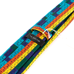 Blue Tie with Periodic Table Element 7.5cm