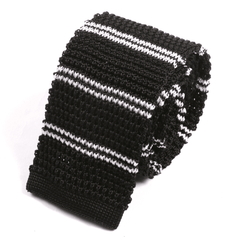 Black Kent Silk Knitted Tie