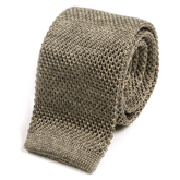 Pear Green Mesh Silk Knitted Tie 6cm