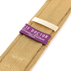 Beige Windsor Oatmeal Silk Knitted Tie 5cm