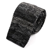 Ashmoor Black Marl Brown Silk Knitted Tie