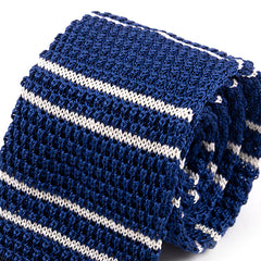 Blue Marine Club Silk Knitted Tie