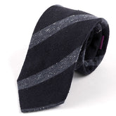 Blue Ashcroft Striped Wool Tie 8cm