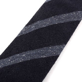 Blue Ashcroft Striped Wool Tie 8cm