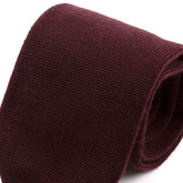 Purple Pointed Wool Knitted Tie 7cm