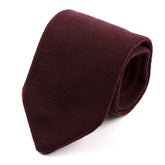 Purple Pointed Wool Knitted Tie 7cm