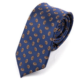 Blue American Football Pattern Tie 6.5cm
