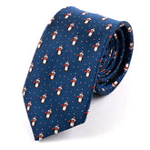 Blue Penguin Traveller Xmas Motif Tie