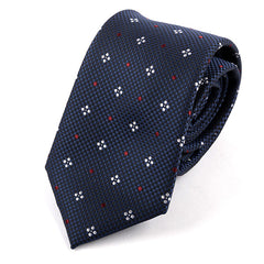 Navy Blue Eaton Poly Tie 7.5cm