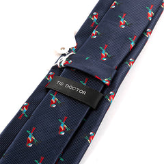 Blue Macaw Parrot Motif Tie