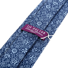 Blue Ocean Inspired Floral Pattern Tie 8cm