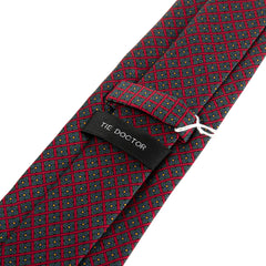 Bordeaux Red Owambe Heritage Tie 8cm