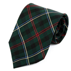 Green & Red Tartan Check Tie 9cm