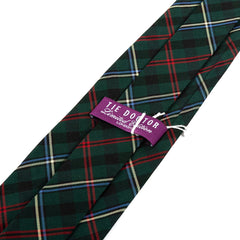 Green & Red Tartan Check Tie 9cm