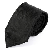 Benin Black Royal Paisley Tie 8cm