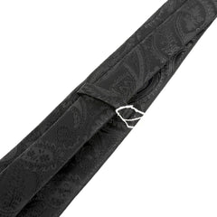 Benin Black Royal Paisley Tie 8cm