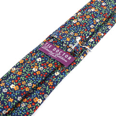 Blue Abena Multicoloured Floral Tie