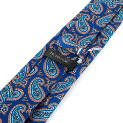 Blue & Orange Capri Paisley IMS Tie 8cm
