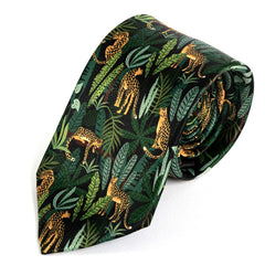 Cheetah Serengeti Print Tie 7cm