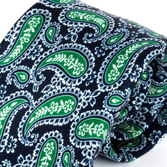 Navy Blue Capri Paisley IMS Tie 8cm