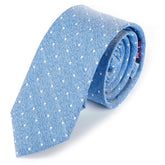 Blue Coastal Dot Silk Tie 5.5cm