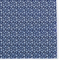 Blue Floral Blossom Pocket Square 30cm