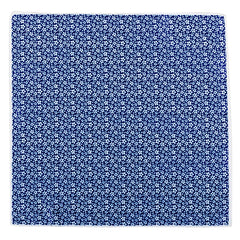 Blue Floral Blossom Pocket Square 30cm