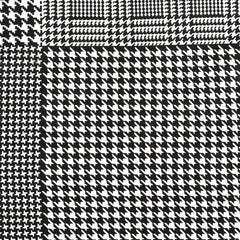 Jeri Black Houndstooth Pocket Square 30cm