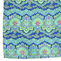 Blue & Green Paisley Volt Silk Pocket Square